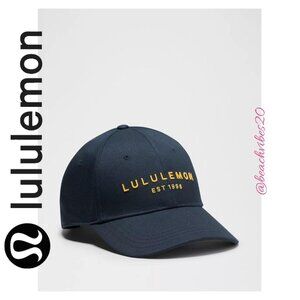 LULULEMON ATHLETICA Unisex Structured Classic Ball Cap True Navy/Gold S/M LL-249